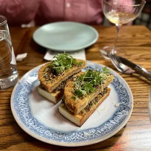 honey walnut shrimp &amp; pork toast