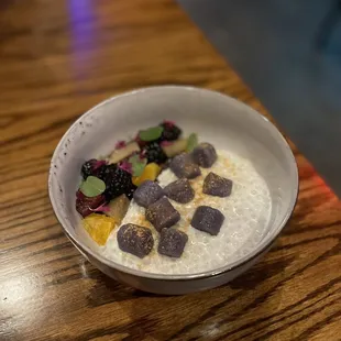 Tapioca and sweet potato mochi dessert
