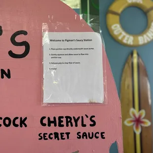 Instructions for Sauce Station