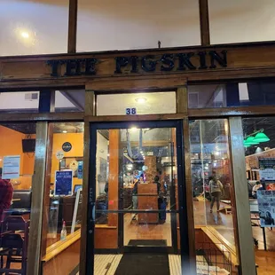 the front of the restaurant