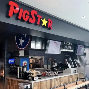 the inside of a restaurant