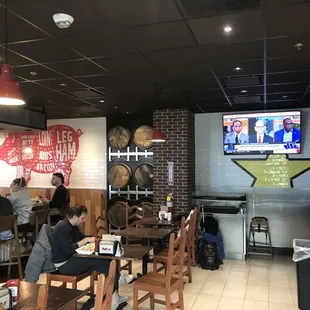 Inside the restaurant