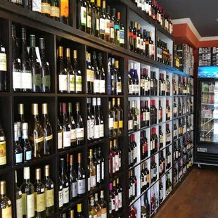 Huge selection of wines