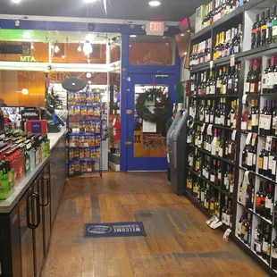 Excellent red and white wine selection.