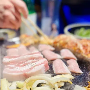 Pork belly, pork cheek