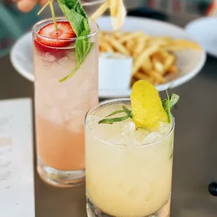 Strawberry Basil Fizz &amp; Pigzza Smash