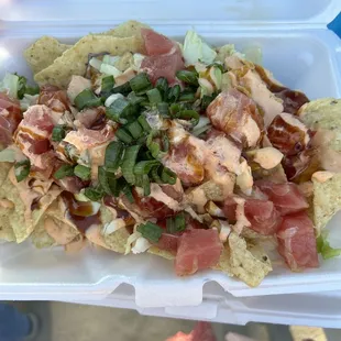 Poke nachos