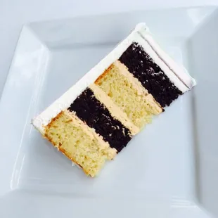 Black and white cake