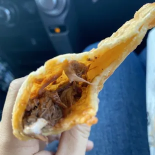 Shredded beef empanada