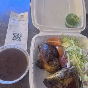 The Pollo a la brasa was packed full of flavor and way underpriced.