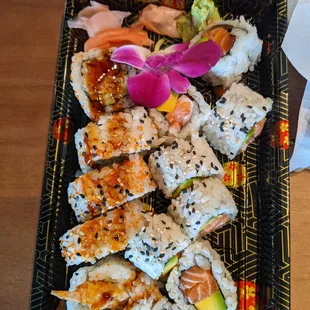 Shrimp and Salmon Sushi rools