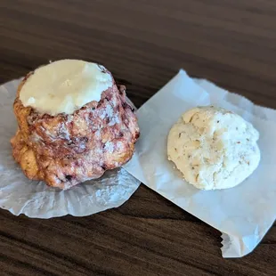 Cream Cheese Blueberry Cup &amp; Almond Chip Divinity Cookie | Instagram: @telephonesmoothie