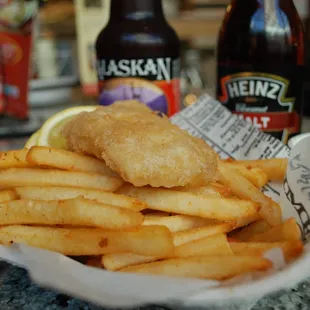 Our lightly battered Cod &amp; Chips - Only $5.95 during happy hour!