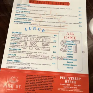 Pike St. Menu