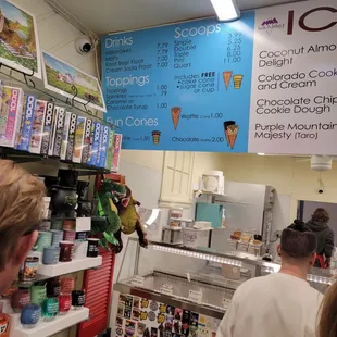 Ice Cream menu (11/11/23)