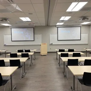 A professional and up to date classroom awaits you.