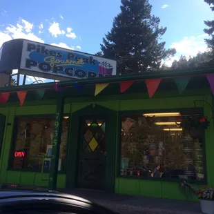 On the right after the Pikes Peak/North Pole exit as you head back into the Springs from the mountains