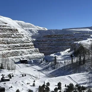 View of CCV open pit gold mine from the museum parking lot.