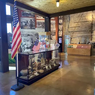 One of the exhibits on main floor
