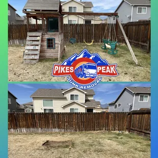 junk removal, trash pickup, hauling, same day service, general cleanouts, colorado, cleanup, house.garage, basement, swings, playground
