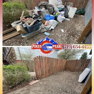 Same day general junk removal service. Serving Colorado springs and all surrounding areas.