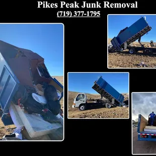 Pikes peak junk removal dump truck