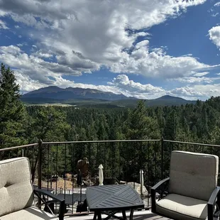 Daytime view from upper balcony patio