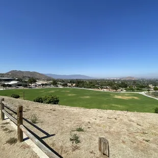 Trail overlooking the park
