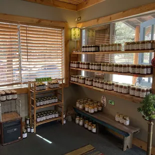 Jelly, egg, and salsa area