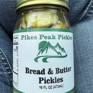 a jar of pickles