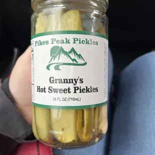 Hot sweet pickles