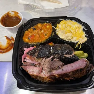 2 Meat Pecos Platter  Beef Chopped  Pork Spare Ribs  Mac &amp; Cheese  Award Winning Chili