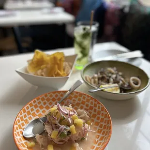 Ceviche with mango