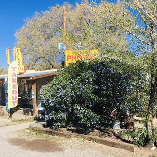 the front of the restaurant