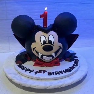 Vampire Mickey Mouse cake