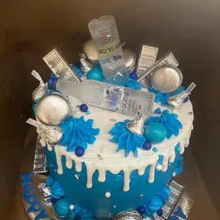 Grey goose birthday cake