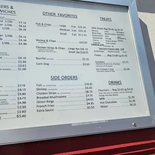 Menu August 2023