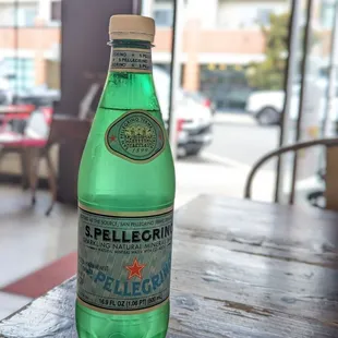 a bottle of pellegrino
