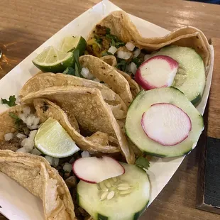 Omg legit street tacos in b-town. Fiesta en mi boca!!!!!