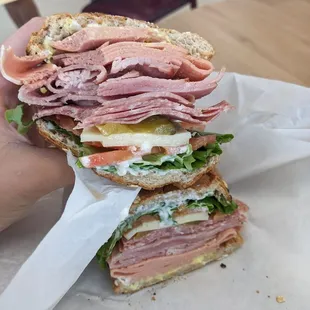 Triple Soprano - Mortadella, Salame, and Ham
