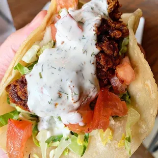 Nashville hot chicken tacos