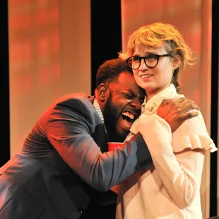 Mikell Sapp and Tracey Maloney in The Great Divide II: Plays on the Politics of Truth. Photo by George Byron Griffiths Photography.