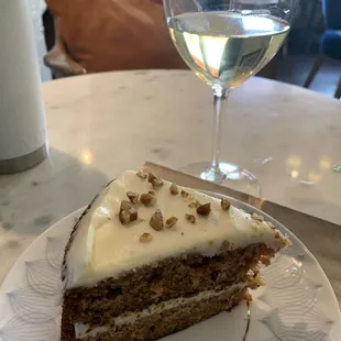 The carrot cake alone makes the grandest of meals