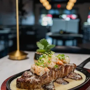 a plate of food on a table