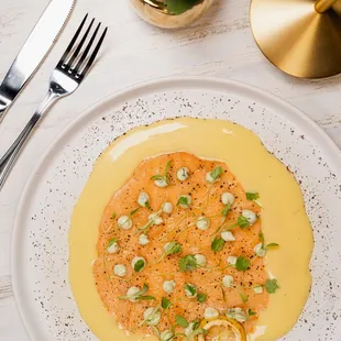 a plate of food on a table