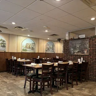 Intimate dining space.