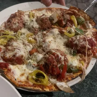 Meatball Pizza