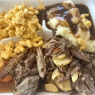 My delicious pot roast lunch