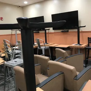 The lounge is out of service because of Covid for now