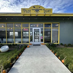 Front of the cafe